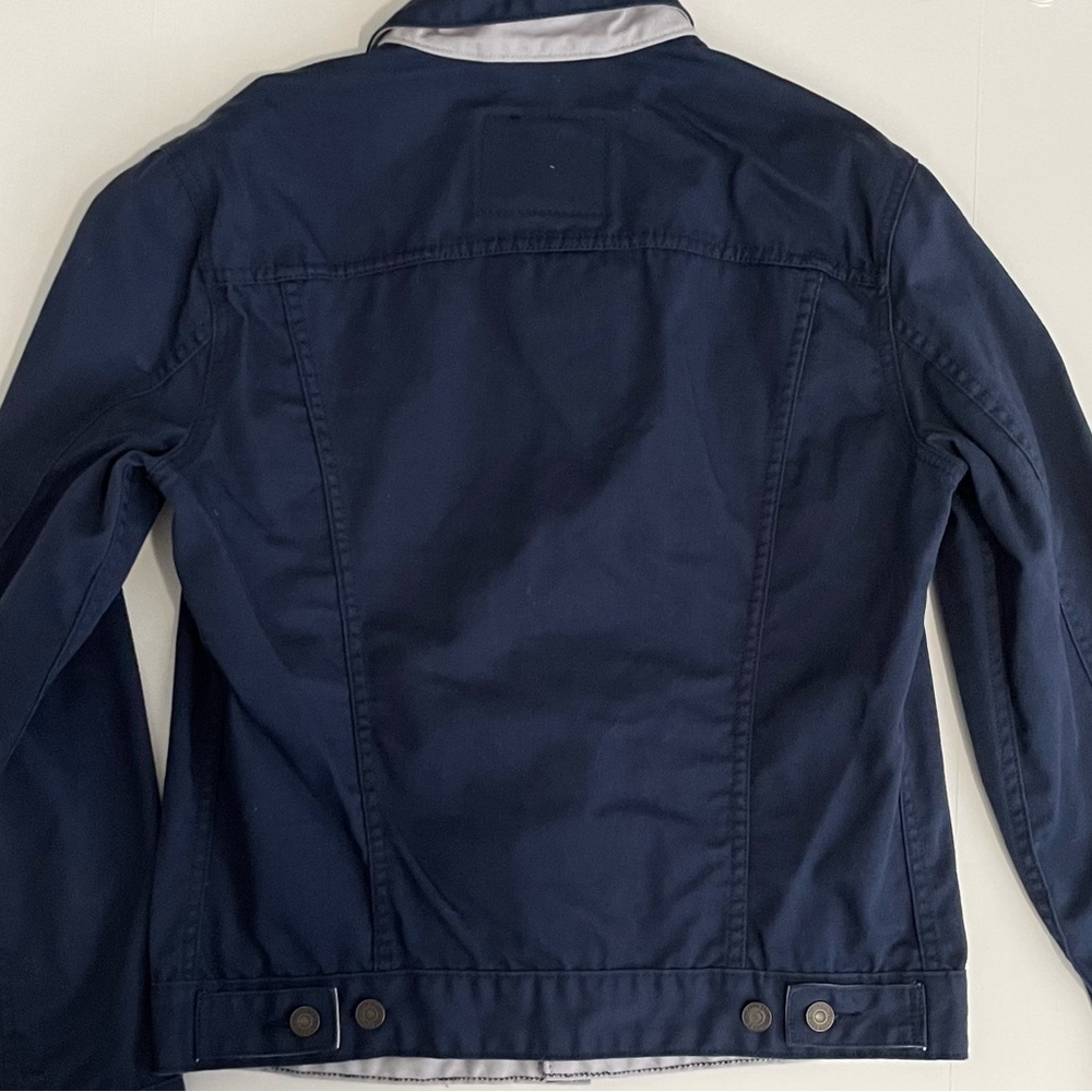 RARE NFL Seattle Seahawks levis prototype sample twill trucker jacket M navy - Picture 10 of 13